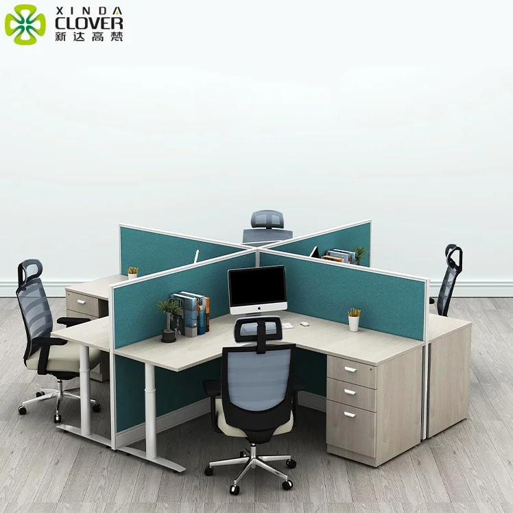 Modern design modular wood room dividers partition office cubicles