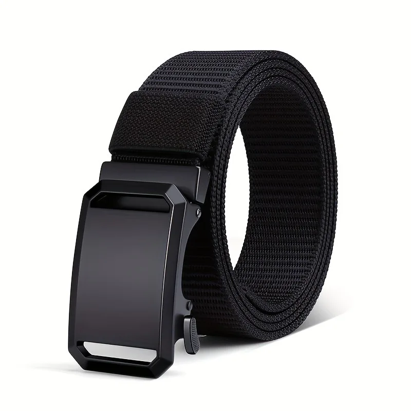 Outdoor Tactical Breathable Men Waist Nylon Web Canvas Fabric Belt With Automatic Buckle