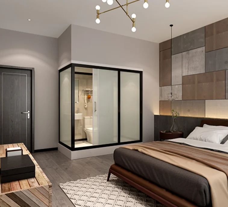 Prefab Bathroom Integrated Shower Room Complete Bathrooms all-in-one Bathroom Pods With Toilet And Basin