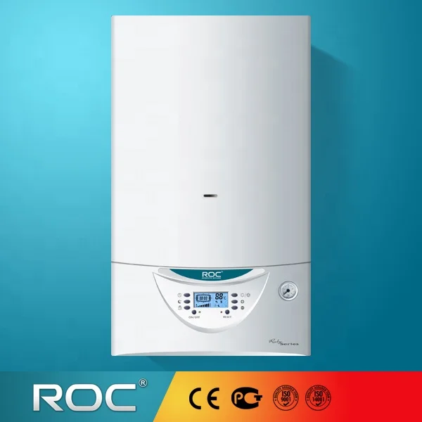 ROC 24KW Wall mounted Natural Gas Tankless Hot Water Heater Instant Room Heating Gas Boiler for Home