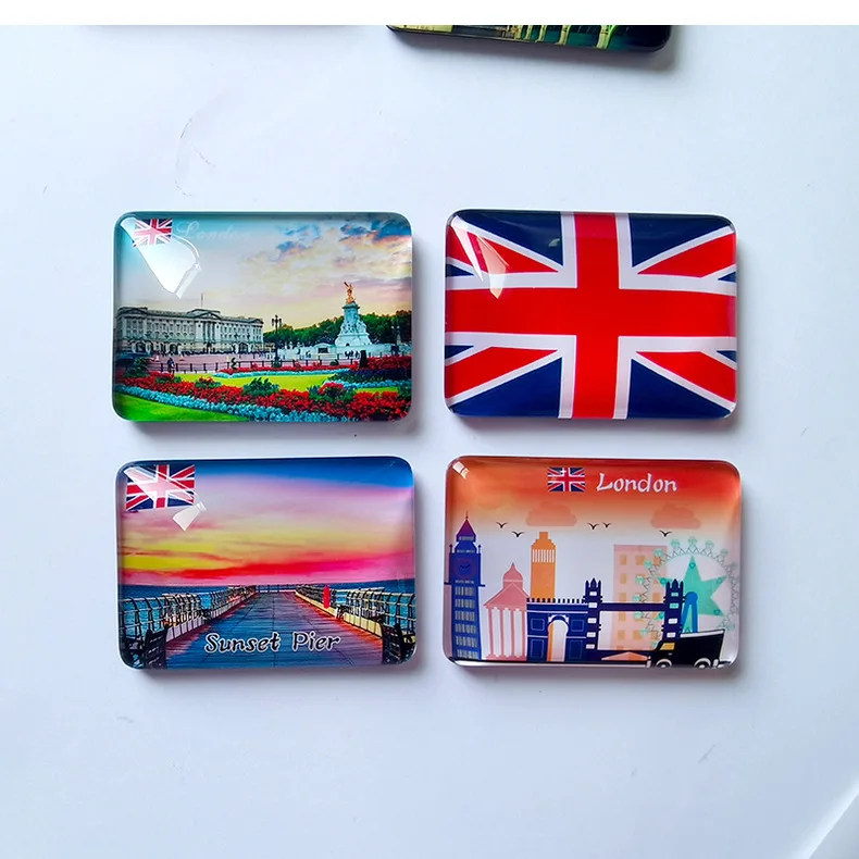 Home decor fridge magnetics wholesale custom 3d polyresin fridge magnet refrigerator stick sticker