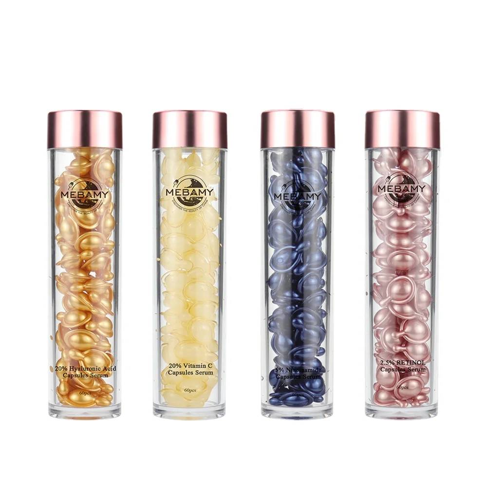 Private Label Anti Wrinkles and Lightening 5% Niacinamide Capsules Facial Serum