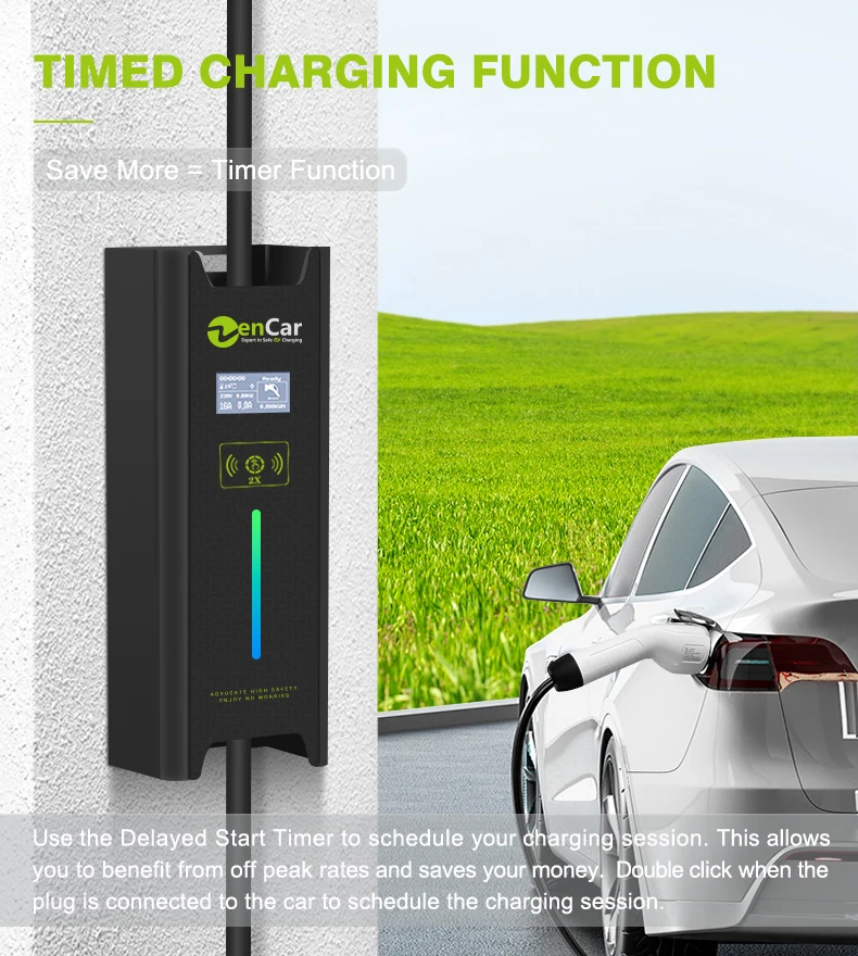 Зарядное устройство Zencar Best Level 2 Ev 16A 32A Type1 T1 портативное зарядное Evse синяя зарядная вилка Cee