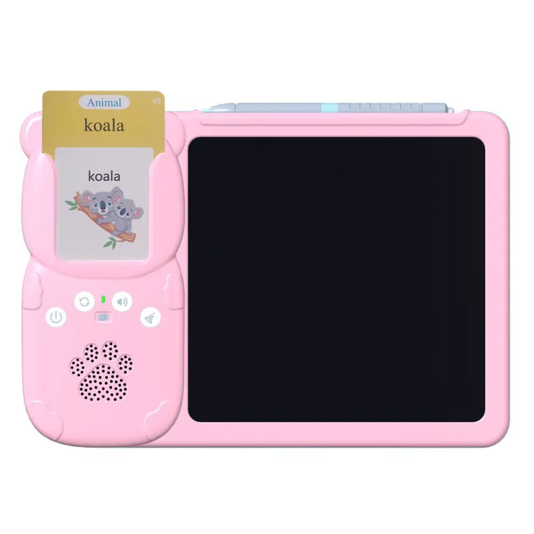 Tiktok Hot Kids Drawing Lcd Writing Tablet Learning Machine Toy Talking Flash Cards  for Educational Learning