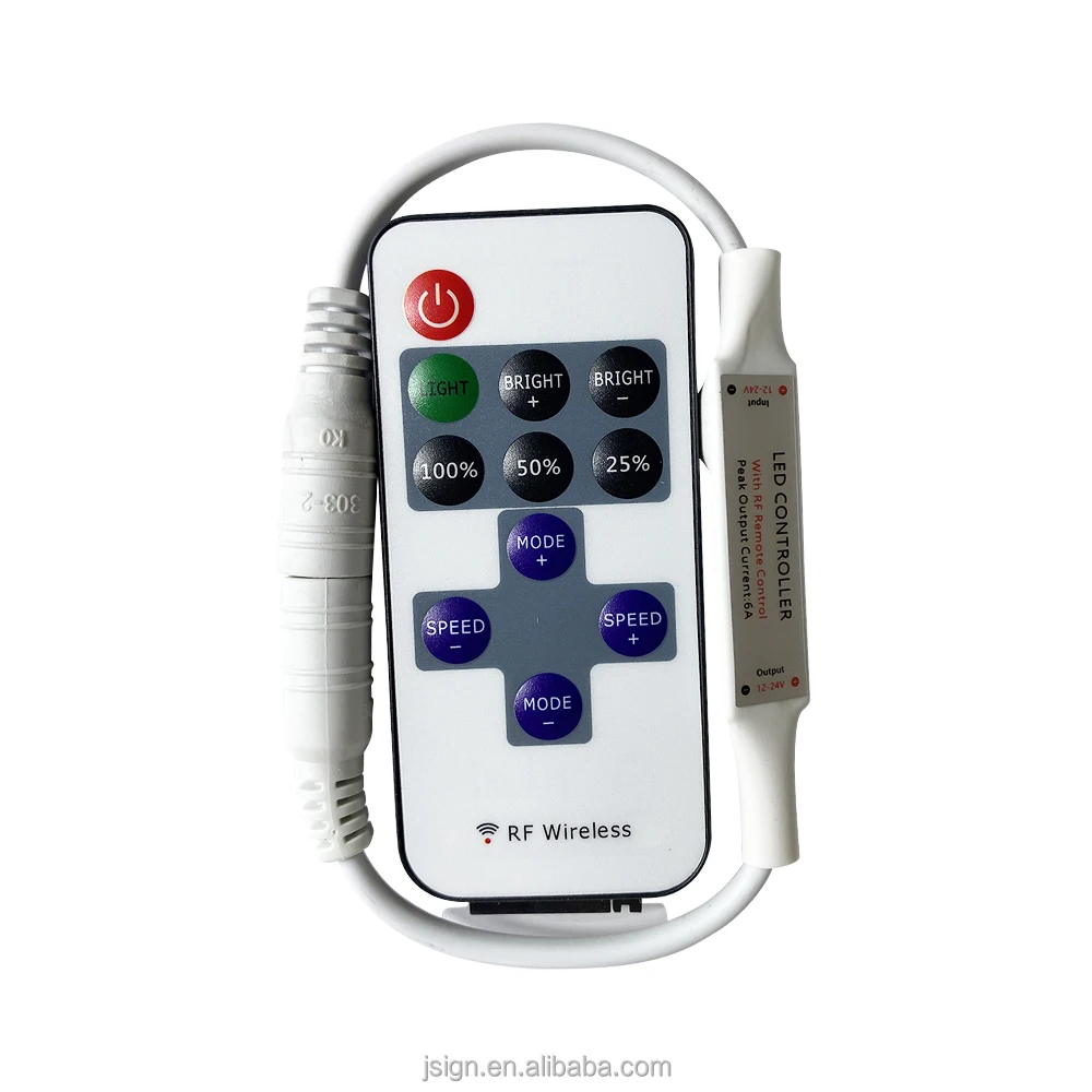 DC12 24V RF Mini Dimmer  Led Controller remote dimmer neon sign accessary