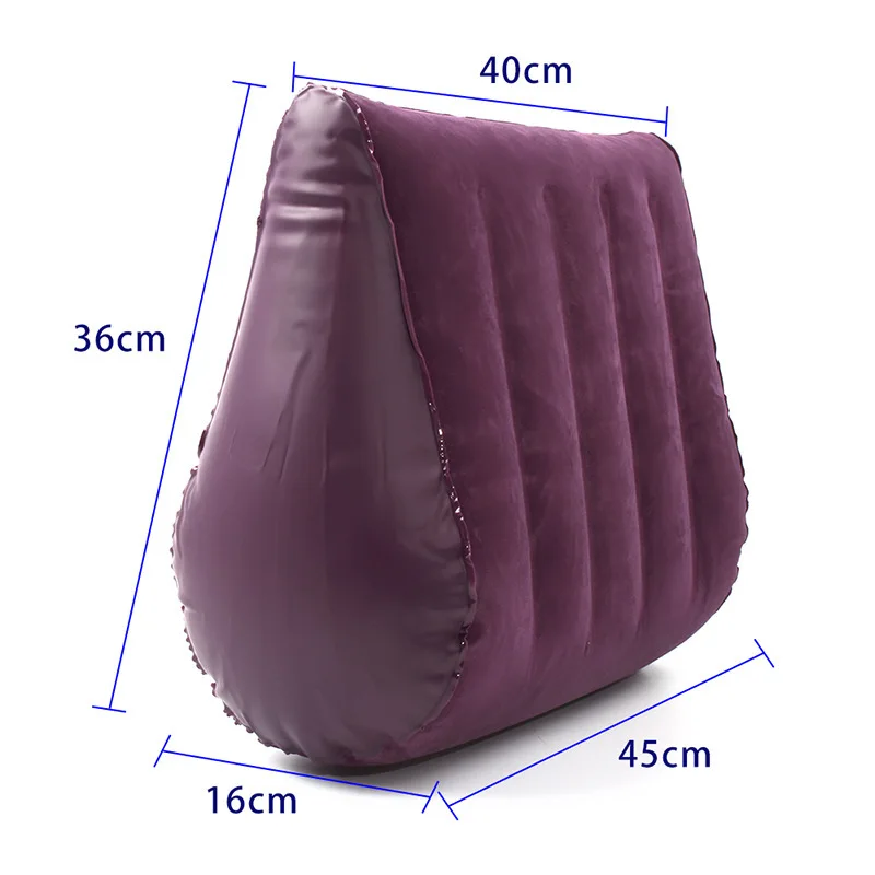 Wholesale BDSM Sex Chair Inflatable Sofa Pillow for Couples Multifunctional Position Wedge Pillows Flocking Sex Furniture