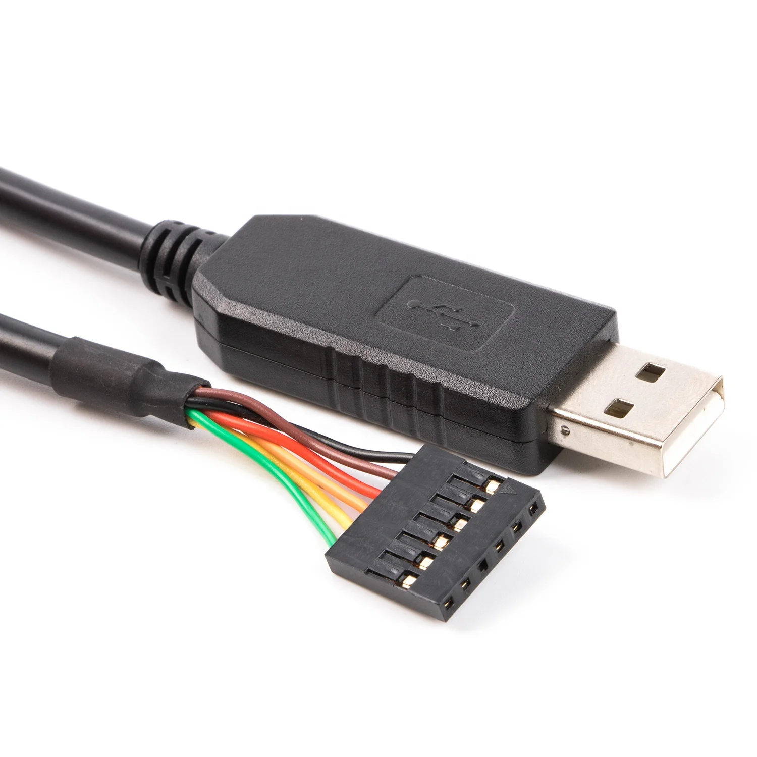 Оптовая продажа PL2303 USB к 6Pin 2 54 мм Шаг Dupont терминал RS232 серийный скачать кабель для Arduino Raspberry Pi ПЛК