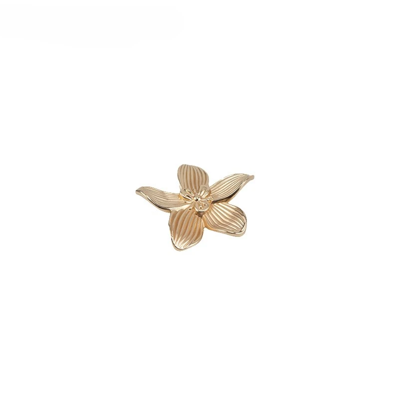Factory wholesale chinese pull handle design petal type single hole alloy bookcase pull handle