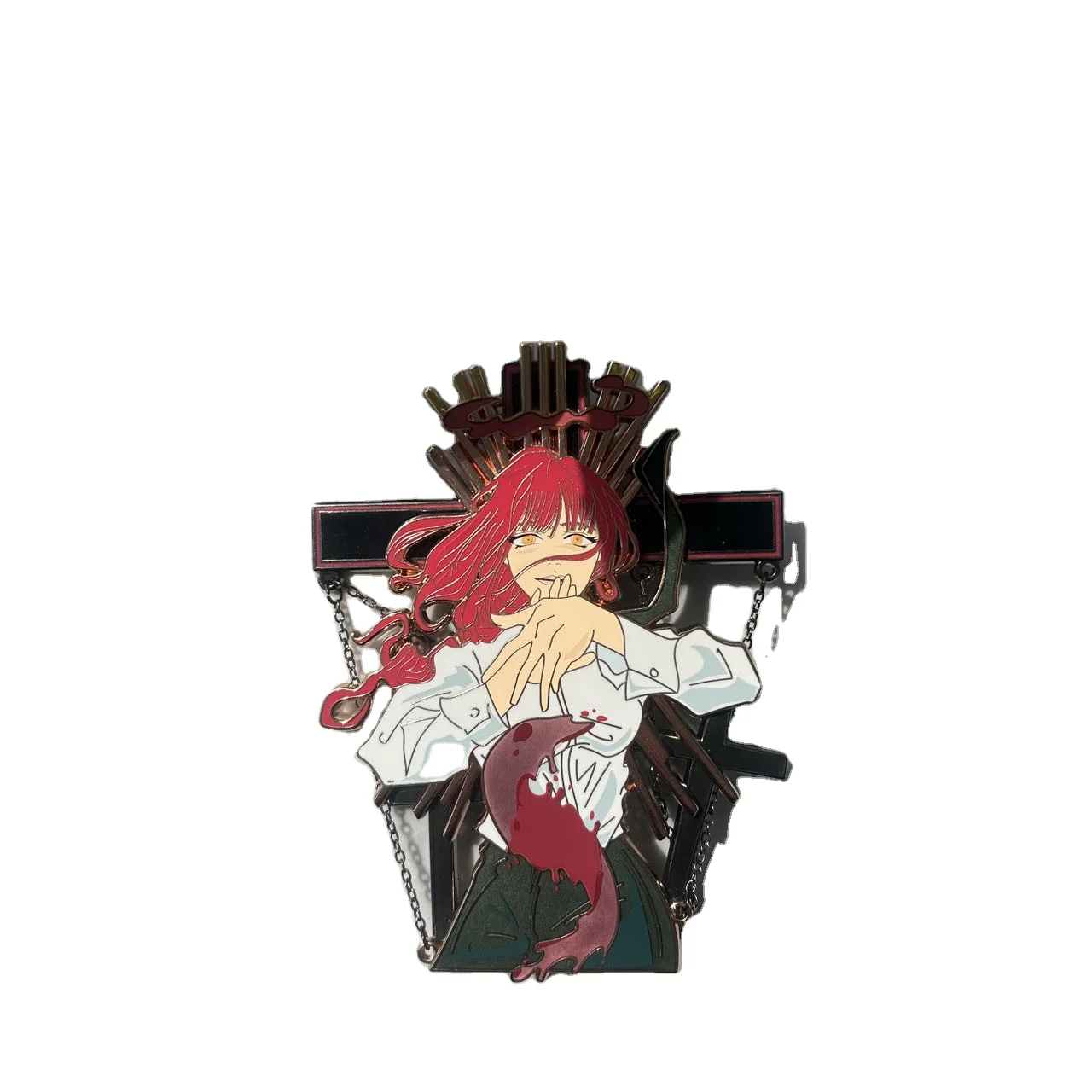 2024 high quality hot sale custom enamel pins manufacturer hard enamel chrome metal custom enamel pins