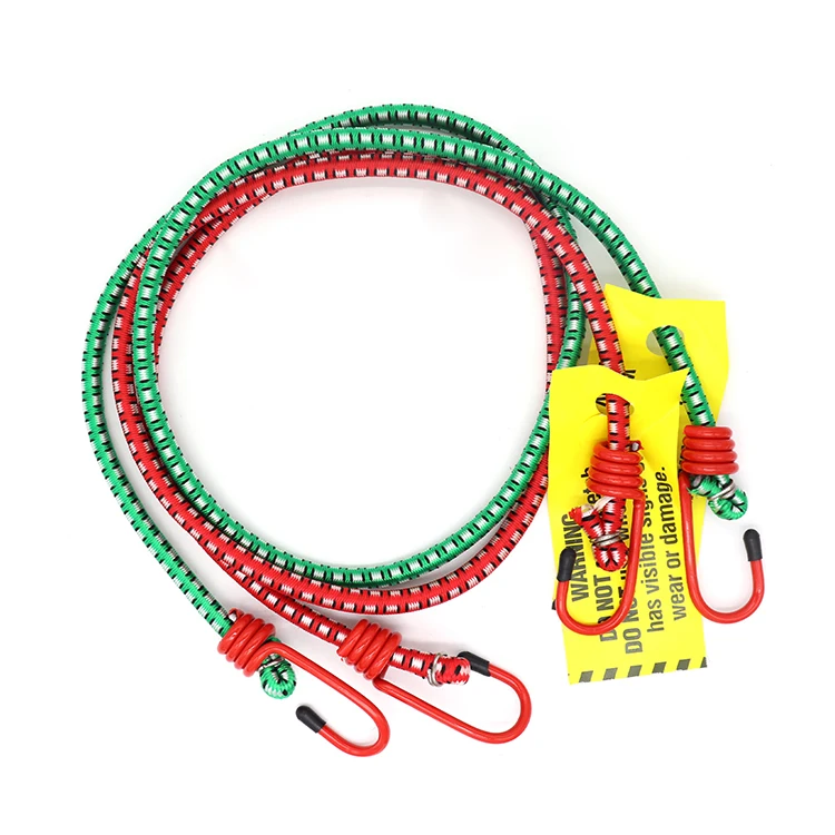 Cheap rubber and polyester woven multi-functional high-quality wear-resistant portable bungee cord