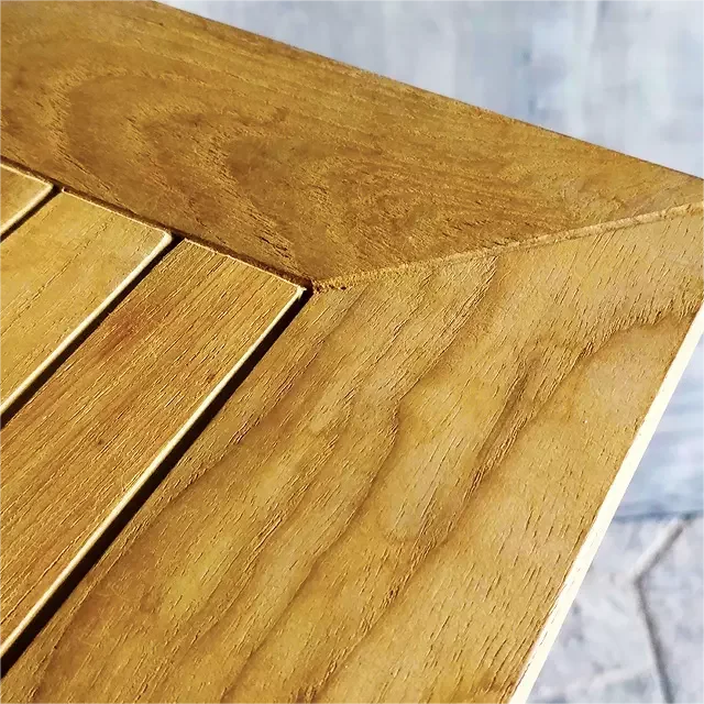 OEM Outdoor Garden Table Bistro Hotel Restaurant Furniture Solid Wood Top Coffee Table