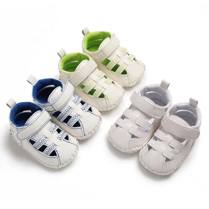 Summer PU Toddler Close toe Boys White Casual Baby Child Girl Sandals