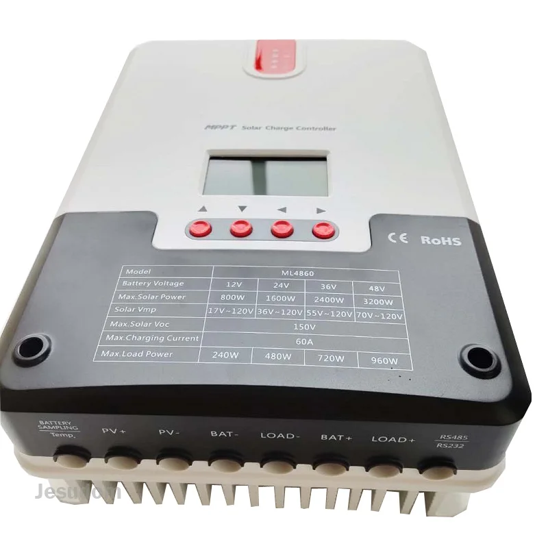 High Quality 30A 12V 24V MPPT Solar Charge Controller With Bluetooth LCD Display ML2430
