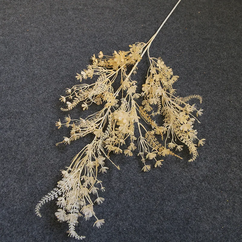 Wholesale simulated plant hall drop ceiling flower single plastic calendula artificial marigold for wedding decoration