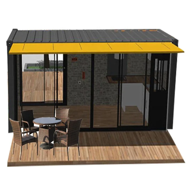 Portable cafe bar house prefabricated mobile coffee container shop