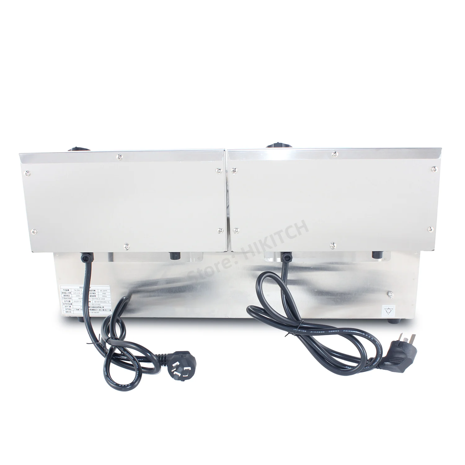 Top rated commercial electric double fryer EF6L-2 stainless steel stick food donut 12 liters oil fryer safe breaker manufacturer