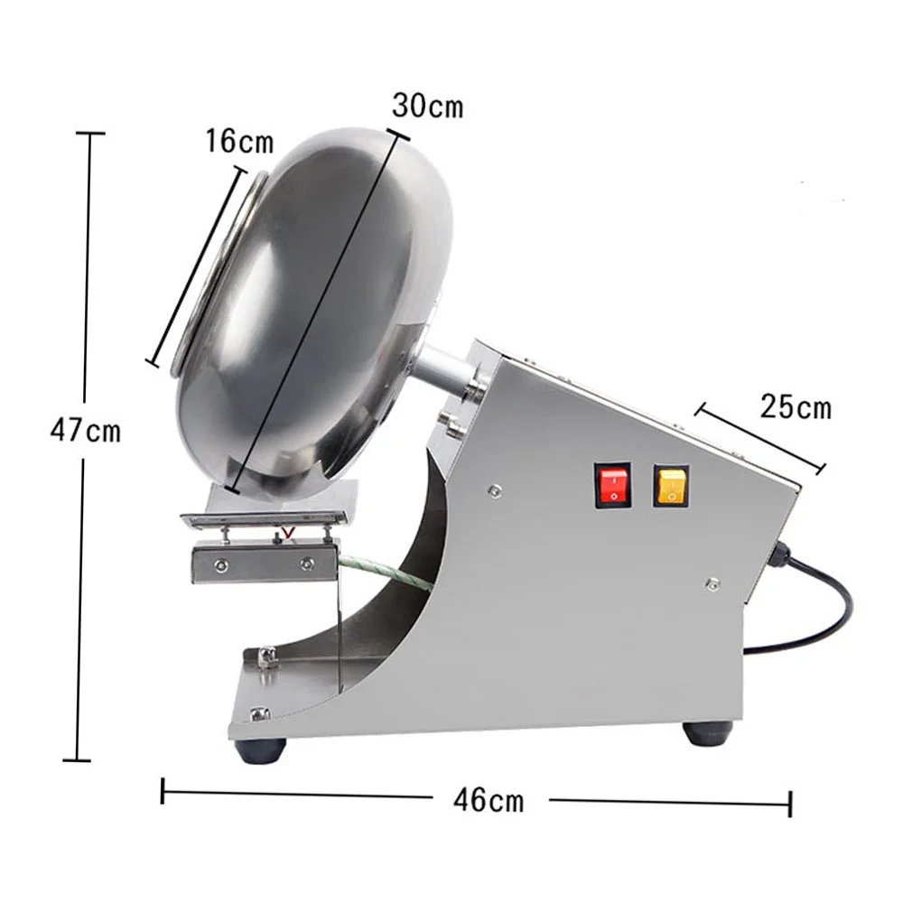 High Efficient Easy Operation Drum Candy Sugar Coating Machine ball rounding polishing