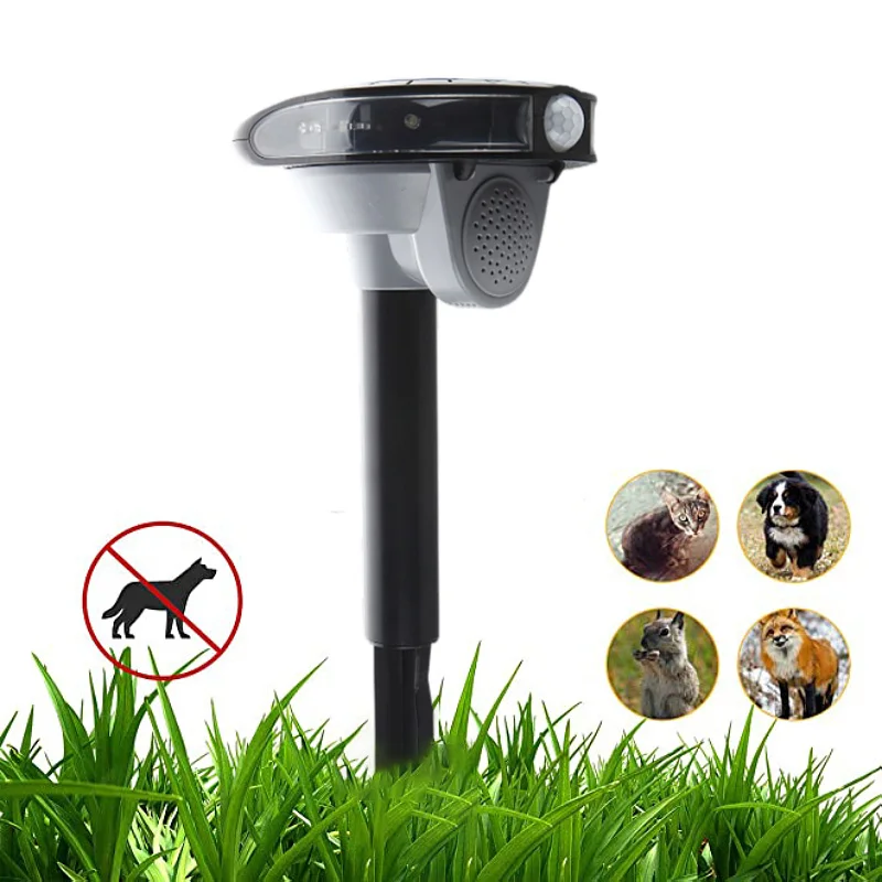 Hot Sell Solar Powered Sonic PIR Motion Sensor Animal Repeller Cats Dogs Repellent Bird Scarer Bird Repeller