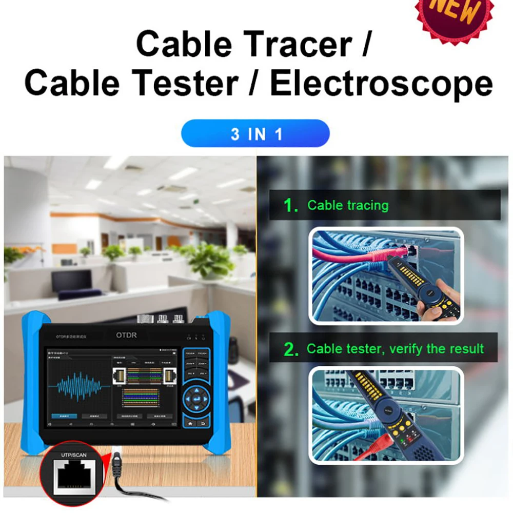 Ipc 6800C Cctv Ip Camera Tester Optical Power Meter And Visual Fault Locator Ipc Tester With Line Finder