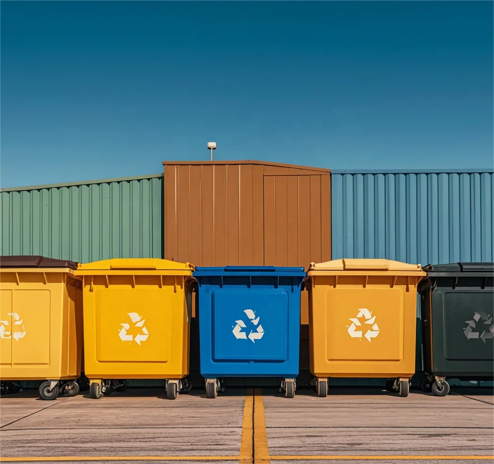 Industrial Customized Carbon Steel Roll Off Waste Management  garbage dumpster Outdoor mobile Scrap metal skip bin