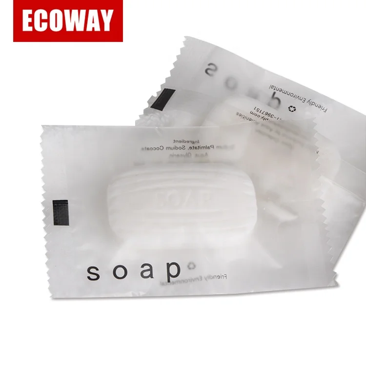 15g transparent wrapped bath soap mini hotel white soap wholesale