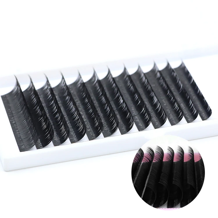 Luxury Eyelash Extension Vegan/7-15mm 3D Eyelash Extension Matte Black Volume Matte Black /Korean PBT Fiber Lash Extensions