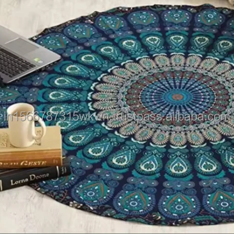 New International design Turquoise Elephant Tapestry Wall Hanging  Bohemian Mandala Tapestry Home Decor Mandla Tapestries