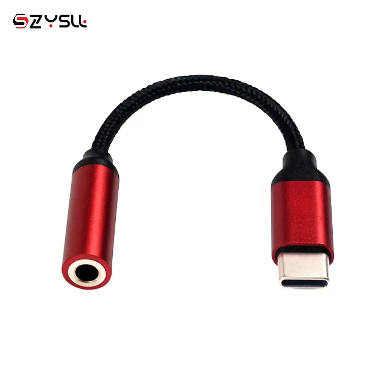 Аудио-адаптер для наушников USB кабель для передачи данных 3,1 Type-C USB-C Мужской до 35 мм со штекера на гнездо ЦАП USB кабель с нейлоновой оплеткой типа c до 3,5 мм AUX аудио адаптер
