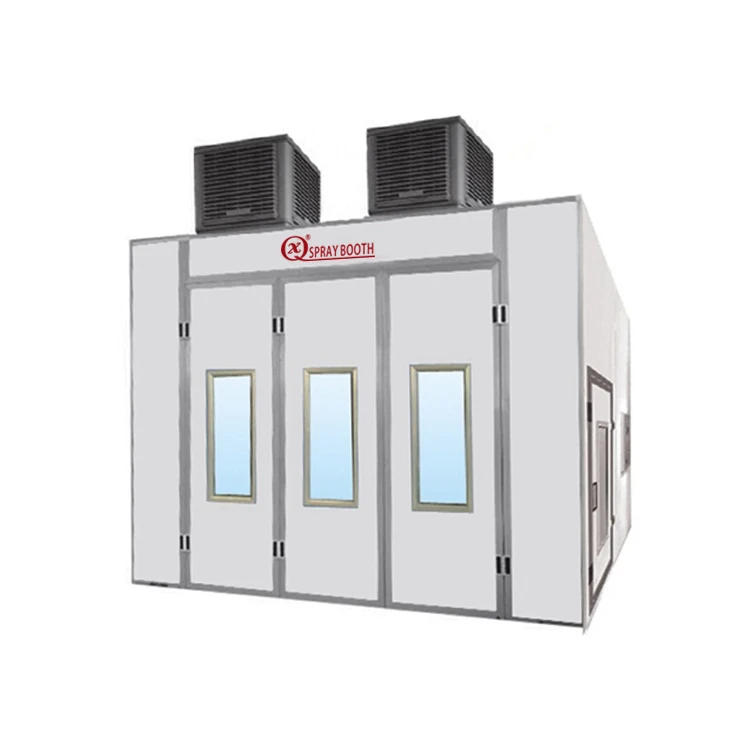 Industrial large bake oven room box car lighting spray paint booth equipment