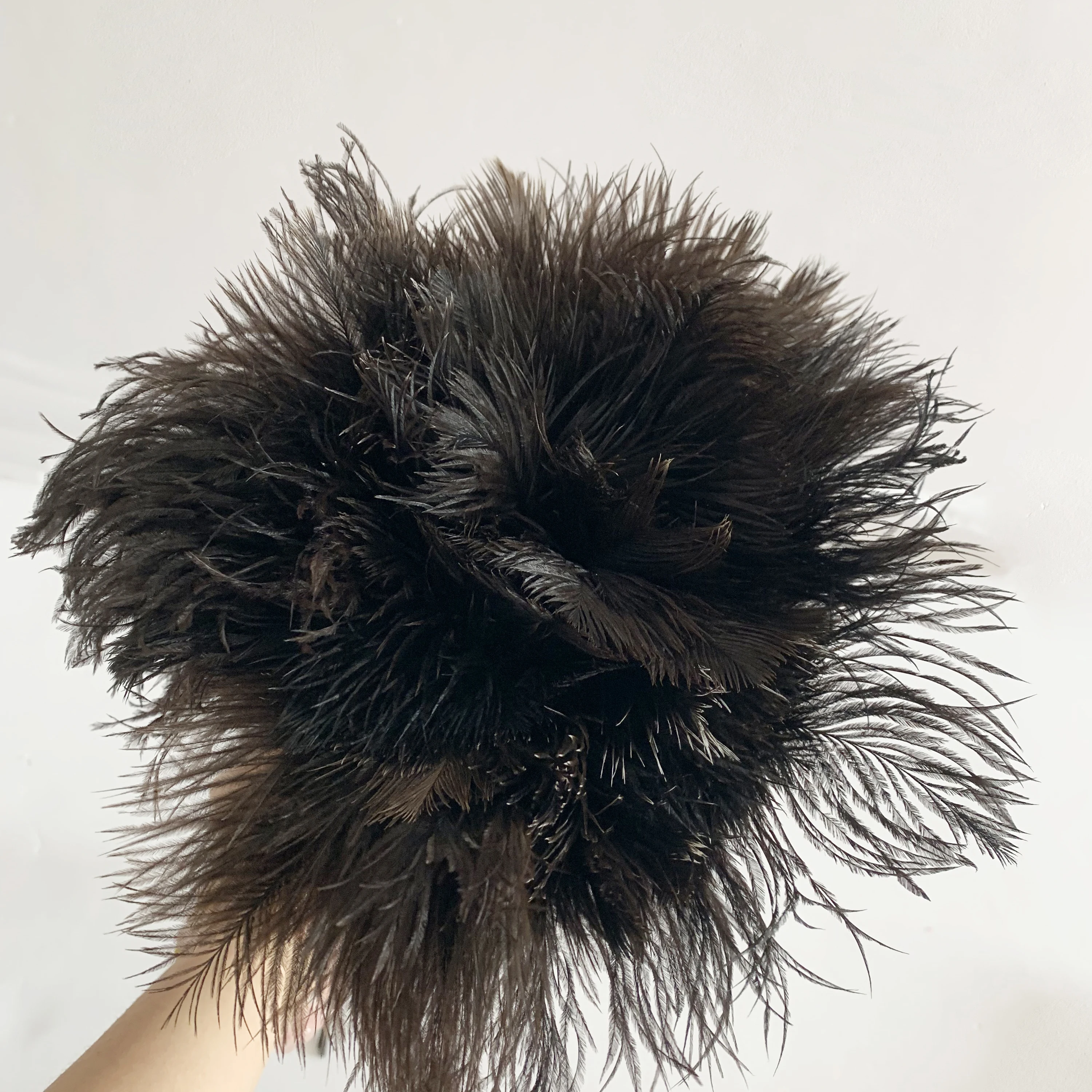 Super Soft Real Ostrich Feather Duster Bamboo Handle Natural Finish Brown Wood  Home Furniture Duster