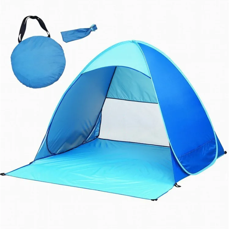 Automatic Pop-up Outdoor Camping Beach Tent with UPF+50 Sun Protection and Easy Setup for Travel and Outdoor Fun