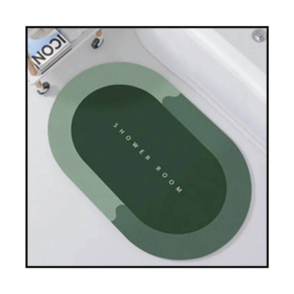 Anti slip quick dry soft absorbent bath mats diatomaceous earth bathroom mat get naked bath mat set