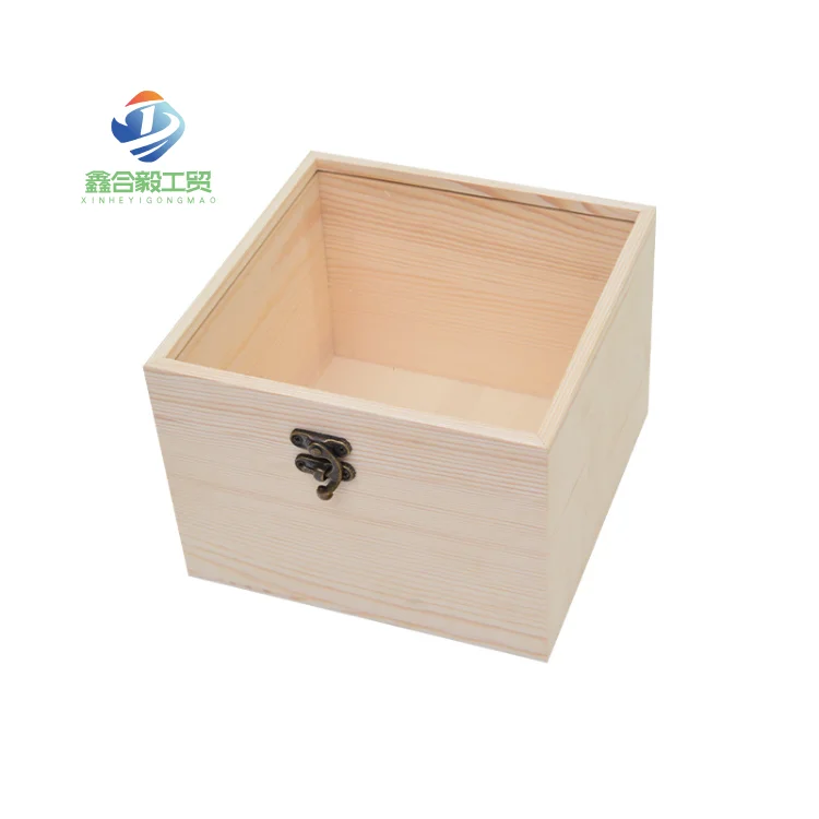 Wholesale Handmade Natural Wood Crafts Premium Presentation Wooden Box With Custom Logo