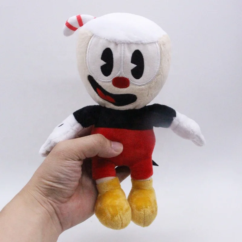 25cm Game Cuphead Plush Toy Mugman Plush Dolls Toys for Children