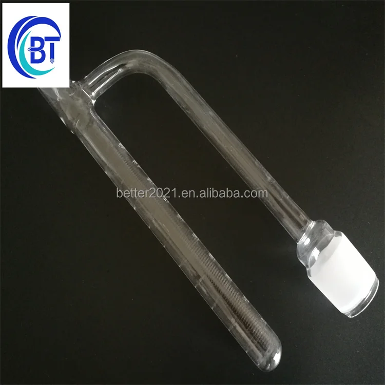 
Small U Shape clear quartz glass tube 