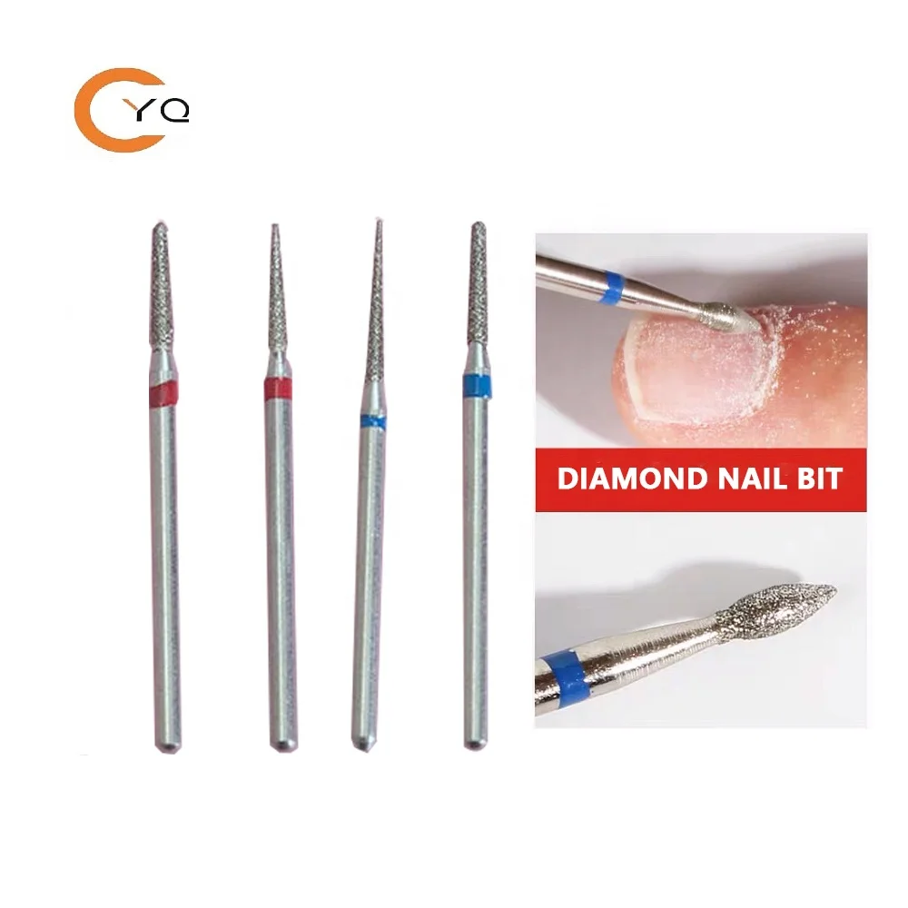 High Quality Rotary Burr Files Sharp Nail Polishing Art Manicure Pedicure clean cuticle diamond nail drill bits