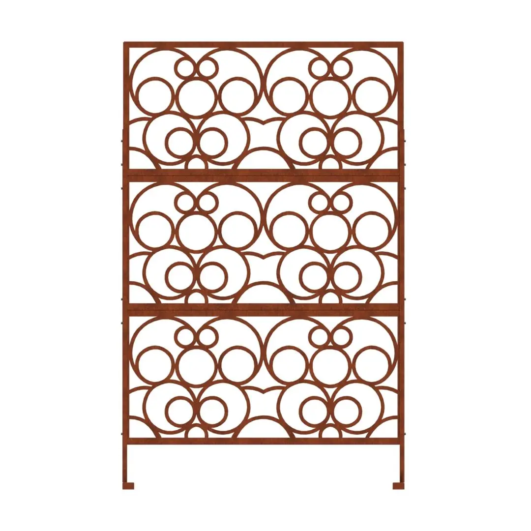 Customization Decorative Outdoor Garden Privacy Art Metal Screens Panels Wall Art Screen For Sale