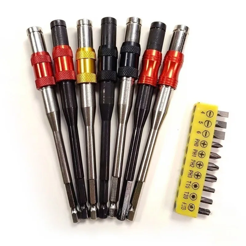 1/4 Multi-Angle Splicer 6.35mm Batch Head Quick Release Self-Locking Splicer Magnetic Hexagonal Shank Variable Splicer Extender