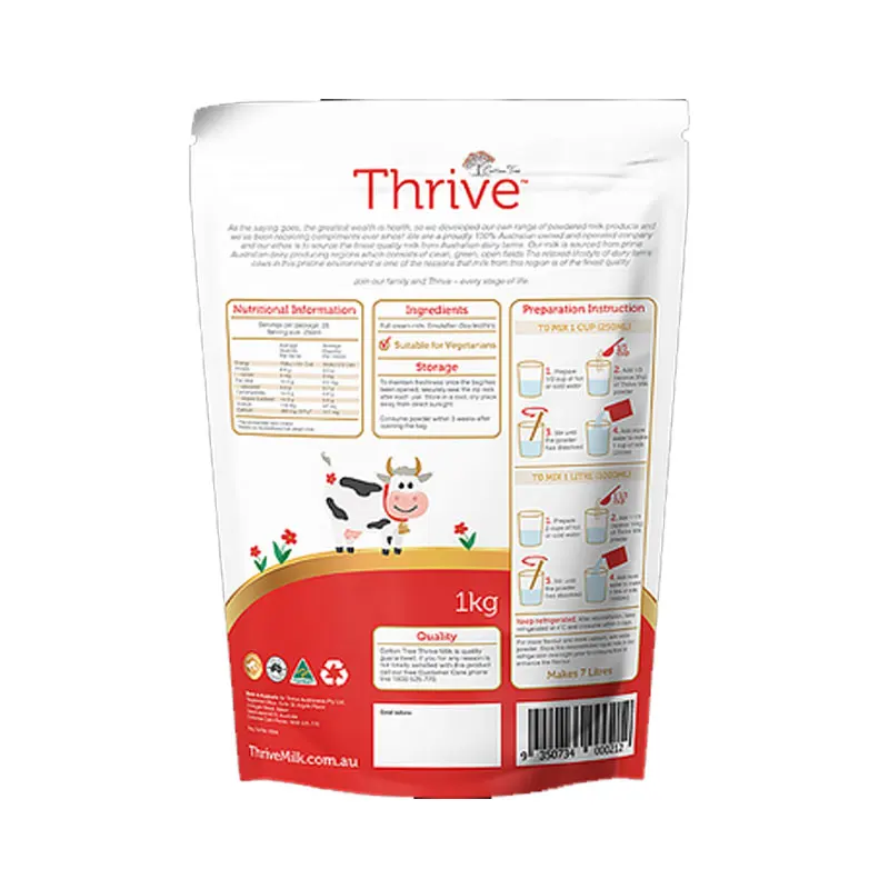 Thrive full cream Milk powder rich in calcium and vitamin D keeps bones and teeth healthy maintain good digestive health