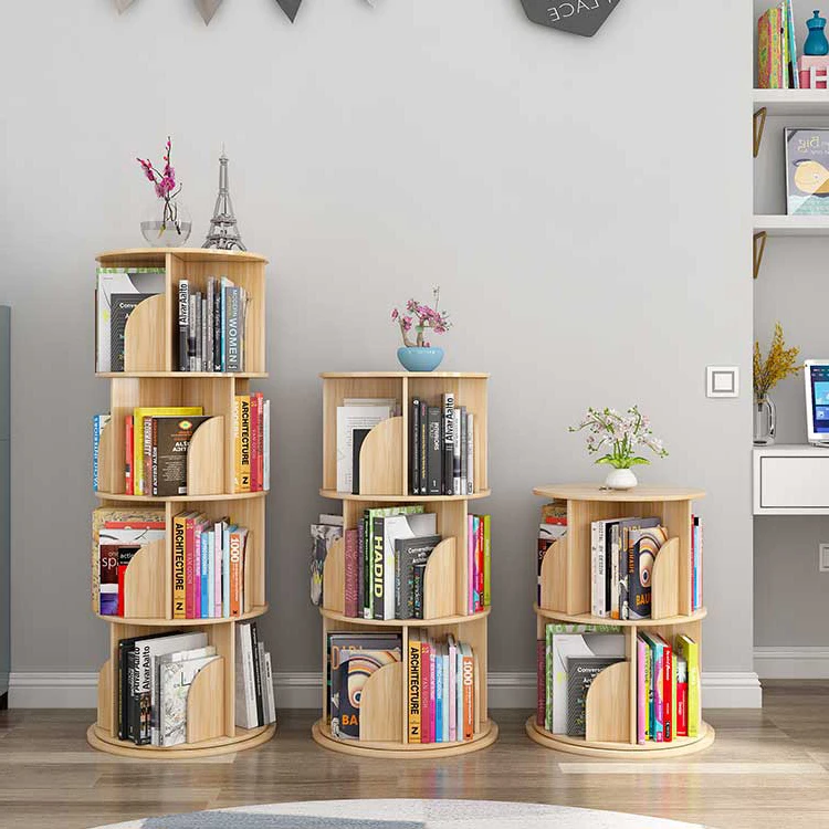 Современная простая многослойная детская вращающаяся книжная полка для кампуса