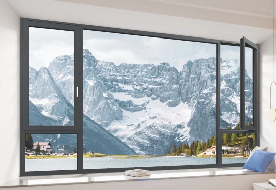 Factory smart wholesale broken bridge aluminum doors and windows Casement Windows