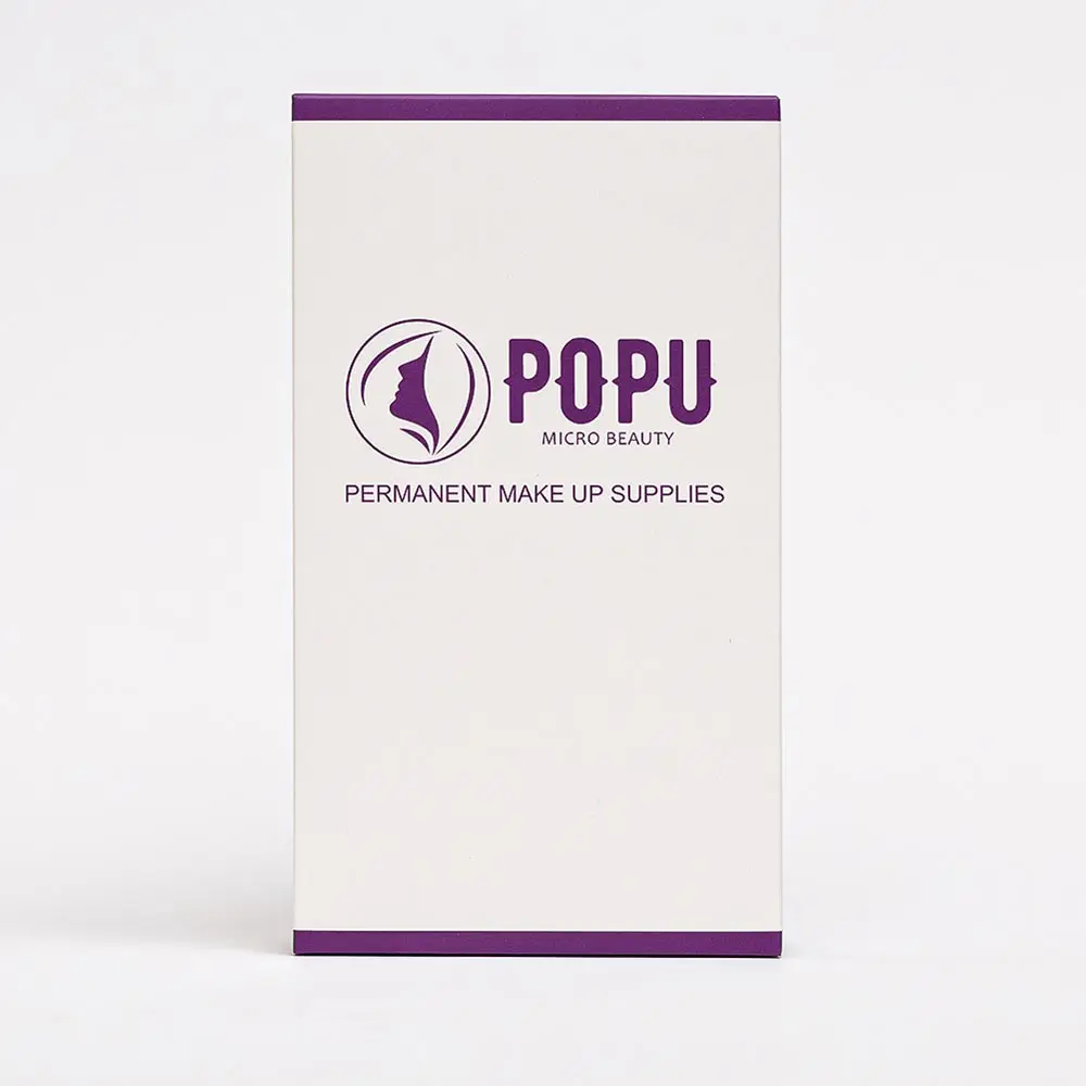  POPU Пенная Крышка блистерная упаковка одноразовый Перманентный макияж U-образной формы микроблейдинг ручка с