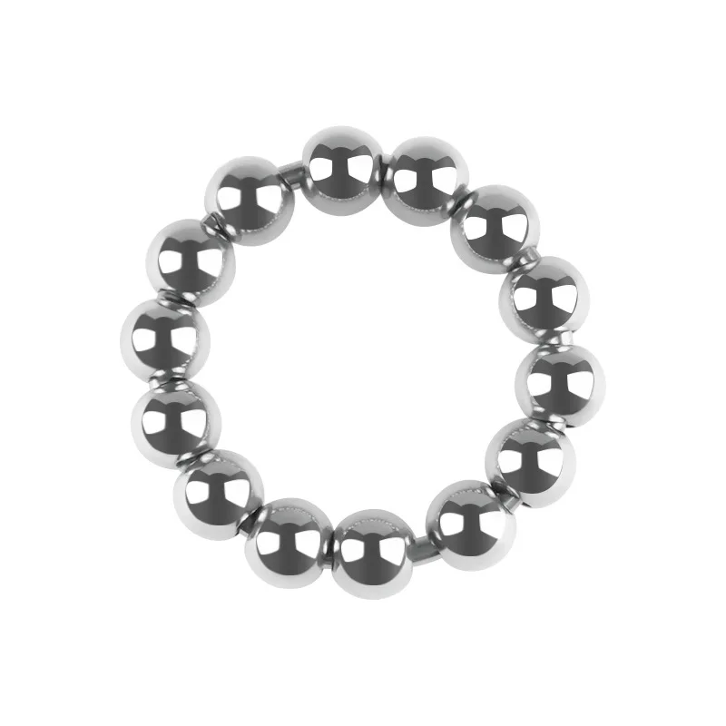 Metal Penis Ring Sex Toys for Men Male Delay Ejaculation Stainless Steel Cock Ring With Beads Glans Stimulator