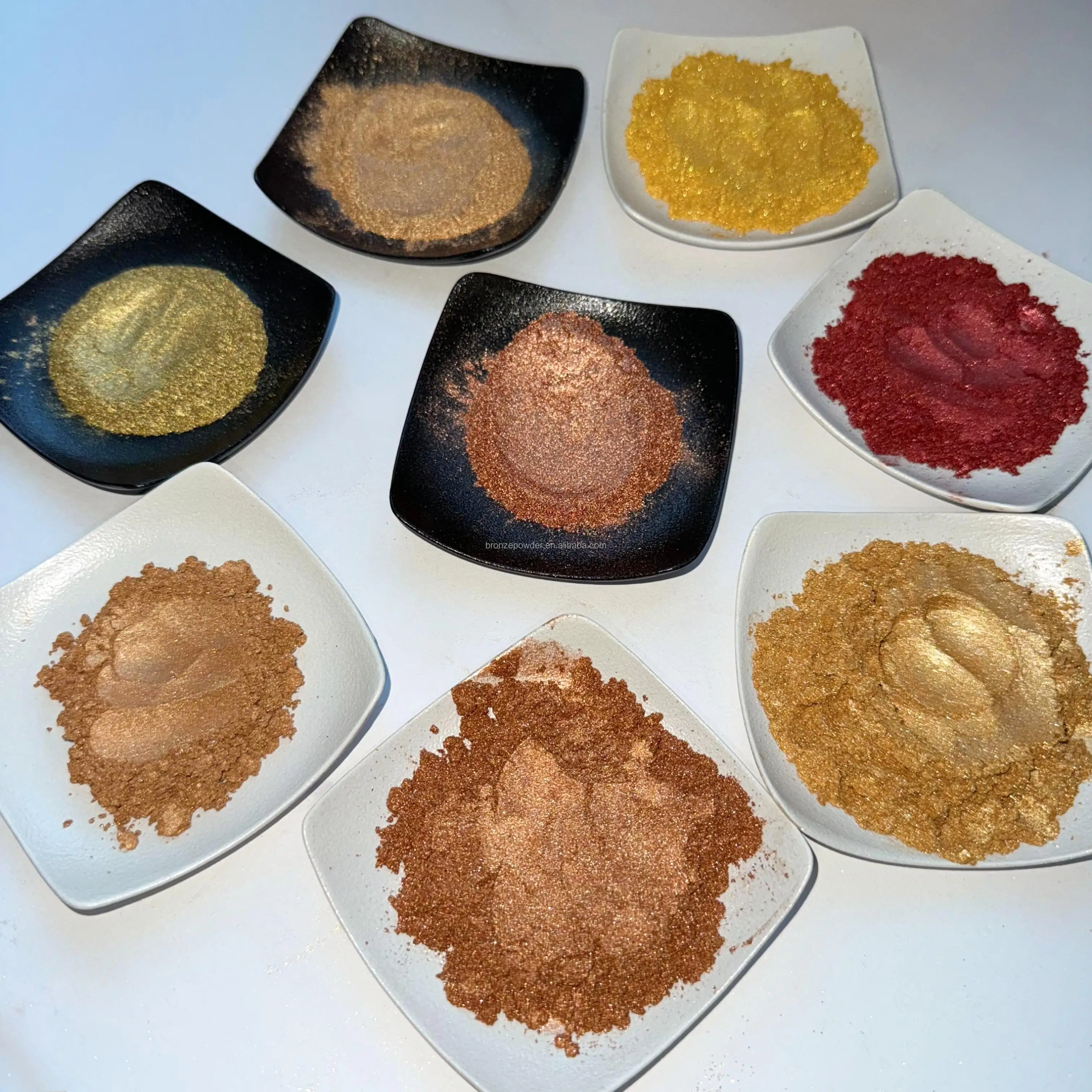 Gold DiamondPearlescent Pigment Powder Exterior Wall Coating Paints Fantastic Vision Effects Nail Mica TiO2 Included Sunshine