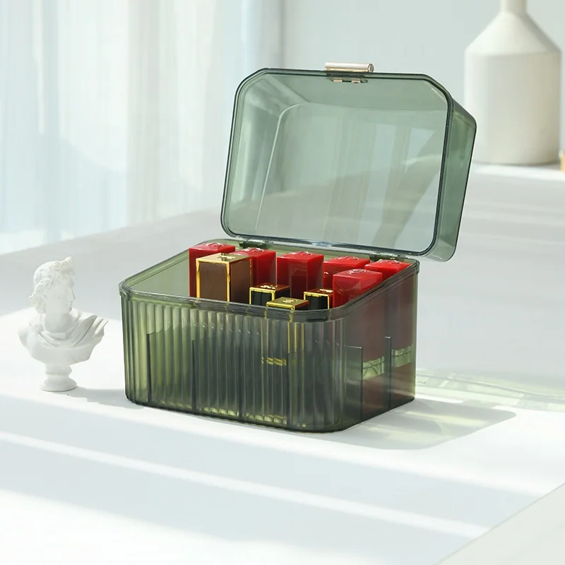 Factory 15 Display Stand Acrylic Makeup Cosmetic Organizer Display Clear Acrylic Lipstick Holder with Cover