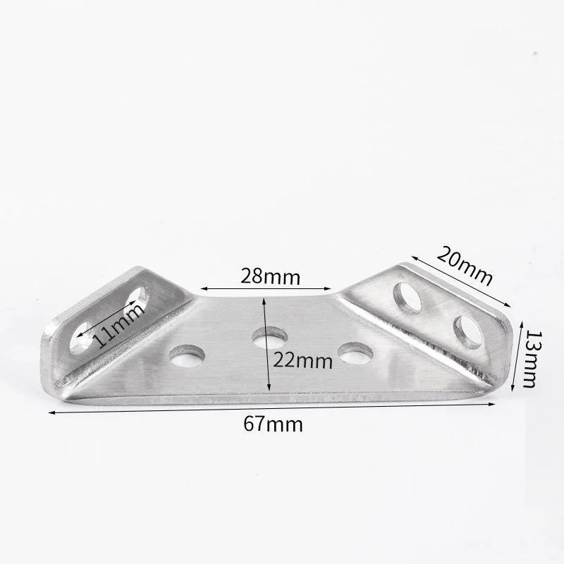 Stainless Steel Furniture Accessories Angle Bracket 90 Degree Angle Code L-shaped Furniture Hardware Connector Accessories