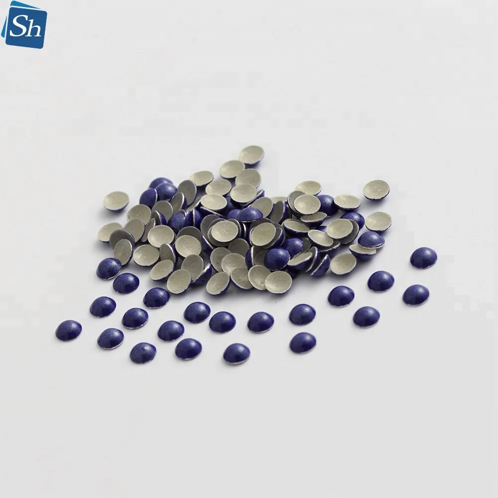 From 2MM To 8MM Wholesale Hot Fix Dome Metal Studs Iron On Aluminum Heat Transfer Hot Fix Half Pearl Beads For Clothing