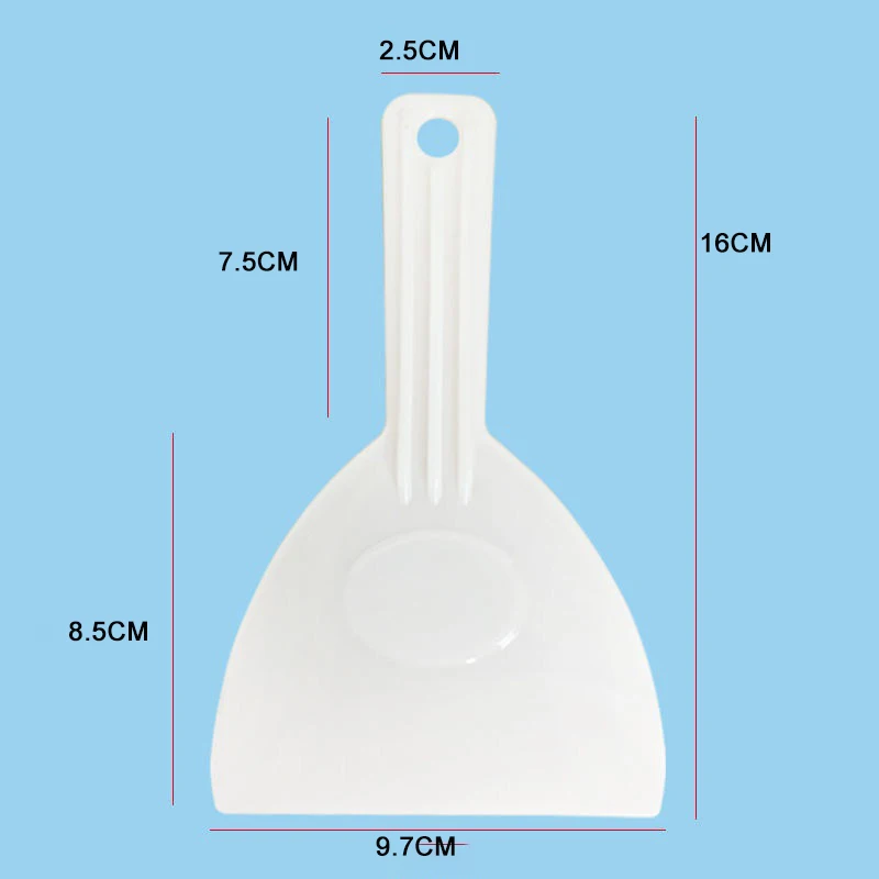 DIY Baking Kitchen Chocolate Trimming Shovel White Handle Plastic Scraper Butter Dough Cutting Machine
