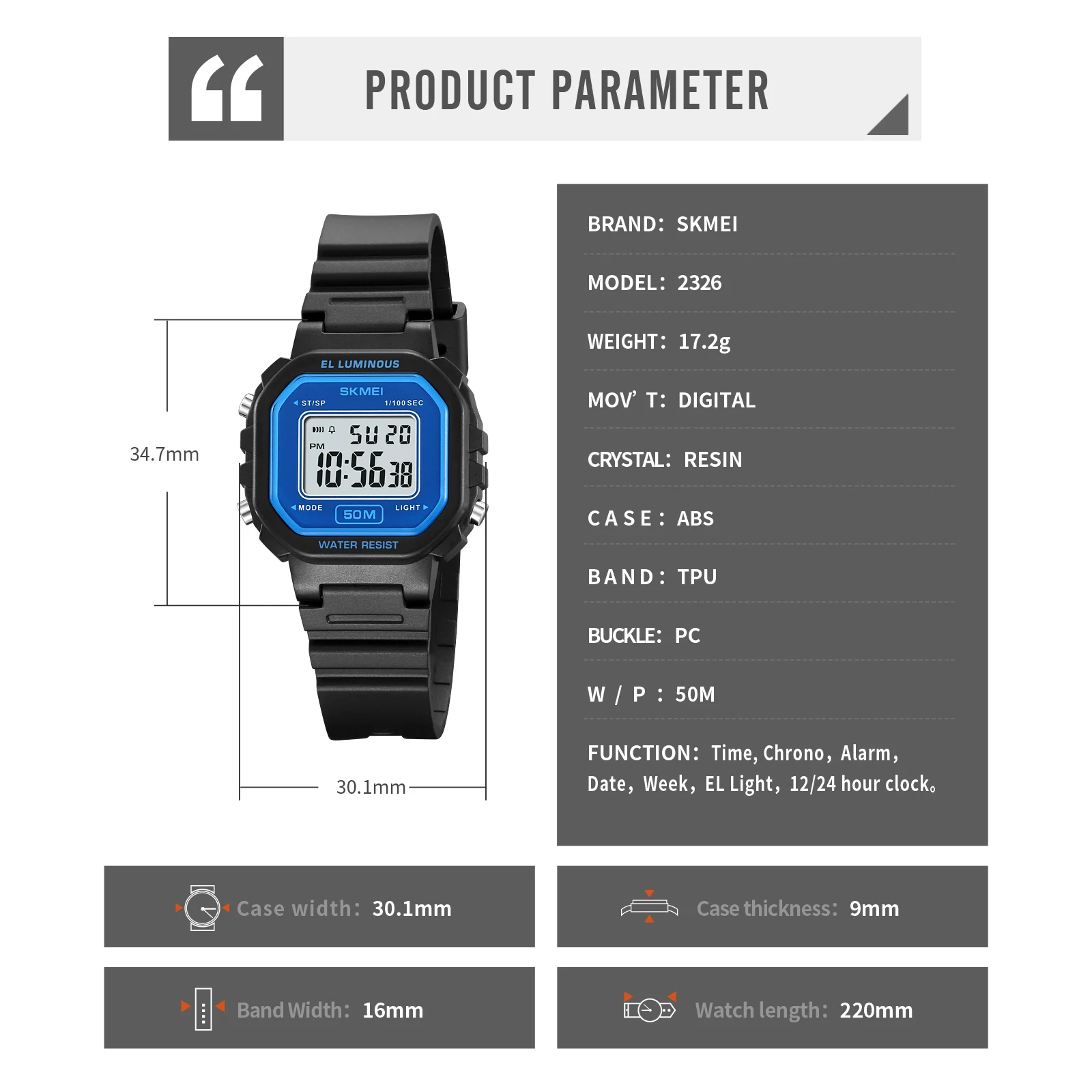 2326 digital led kids  wrist watch for kids waterproof custom children oem watch brand kids