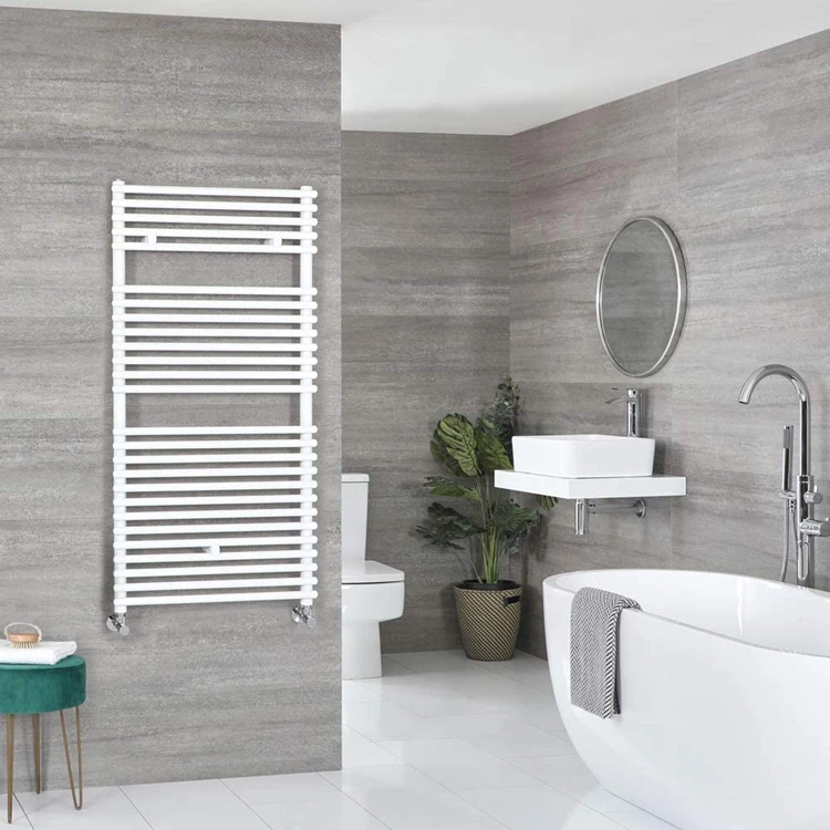 AVONFLOW Fashionable Chrome Powder coating Steel  hot Water towel rail heating Radiator for home